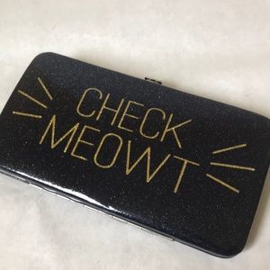 🍩3/$25 NWT cat sparkling hard wallet